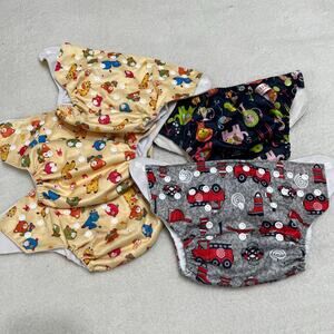 Cloth Diaper Cover Bundle of 5 Snaps Adjustable Fits All